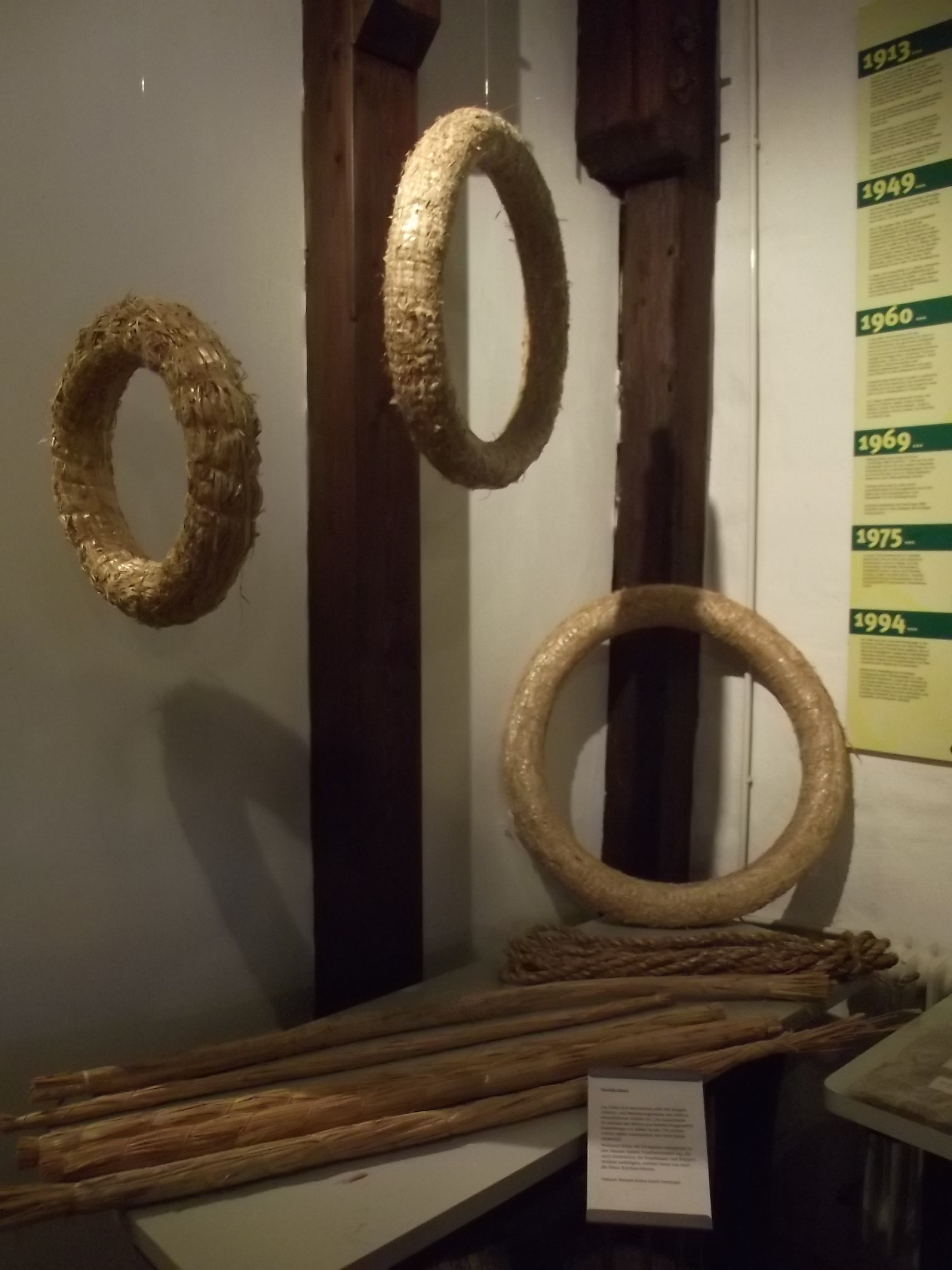 Heutige Verwendung von Strohprodukten im Museum für Strohverarbeitung Twistringen