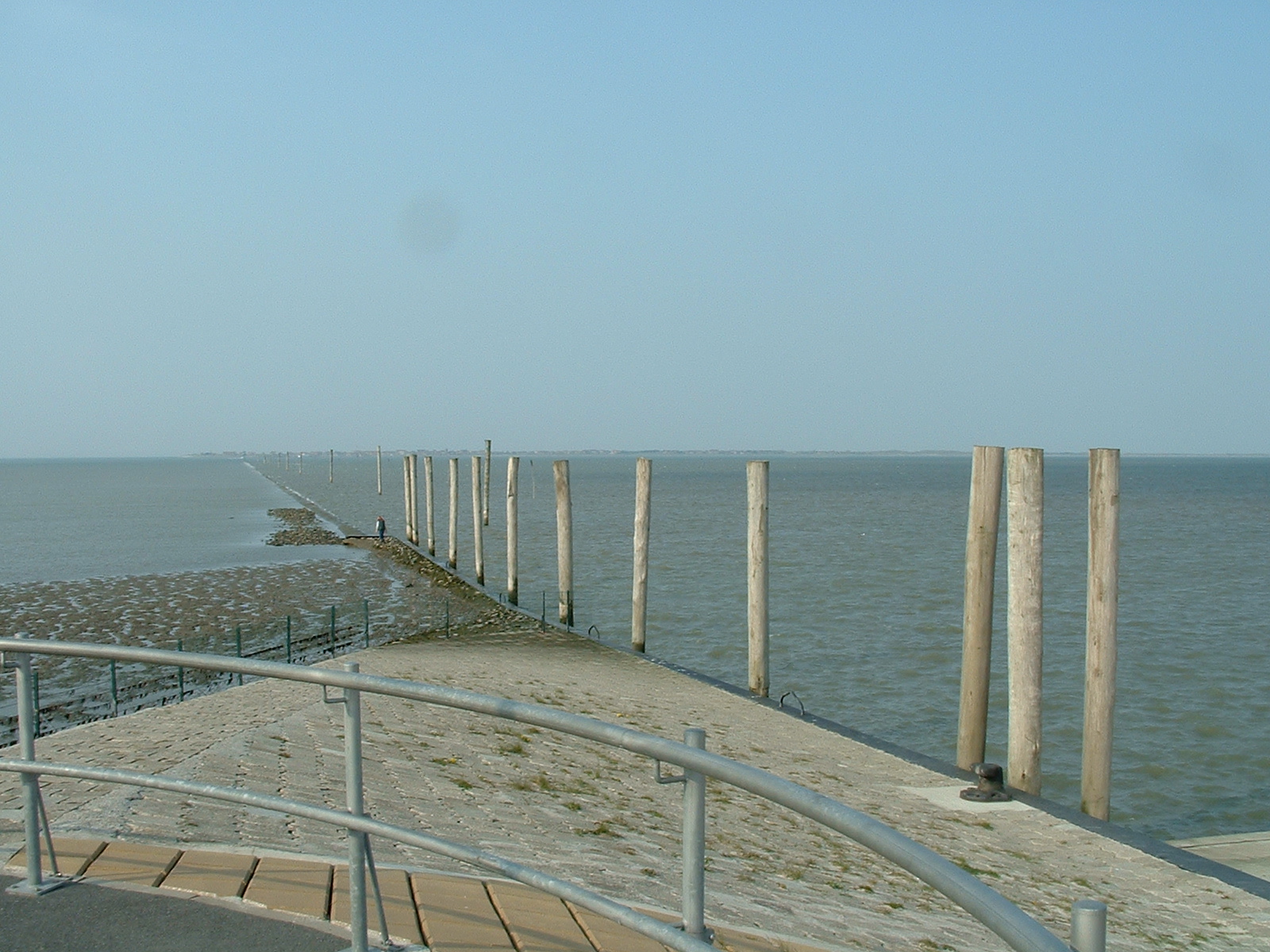 Reederei Baltrum-Linie in Nessmersiel - Flut, wie schön, man kann das Meer sehen!
