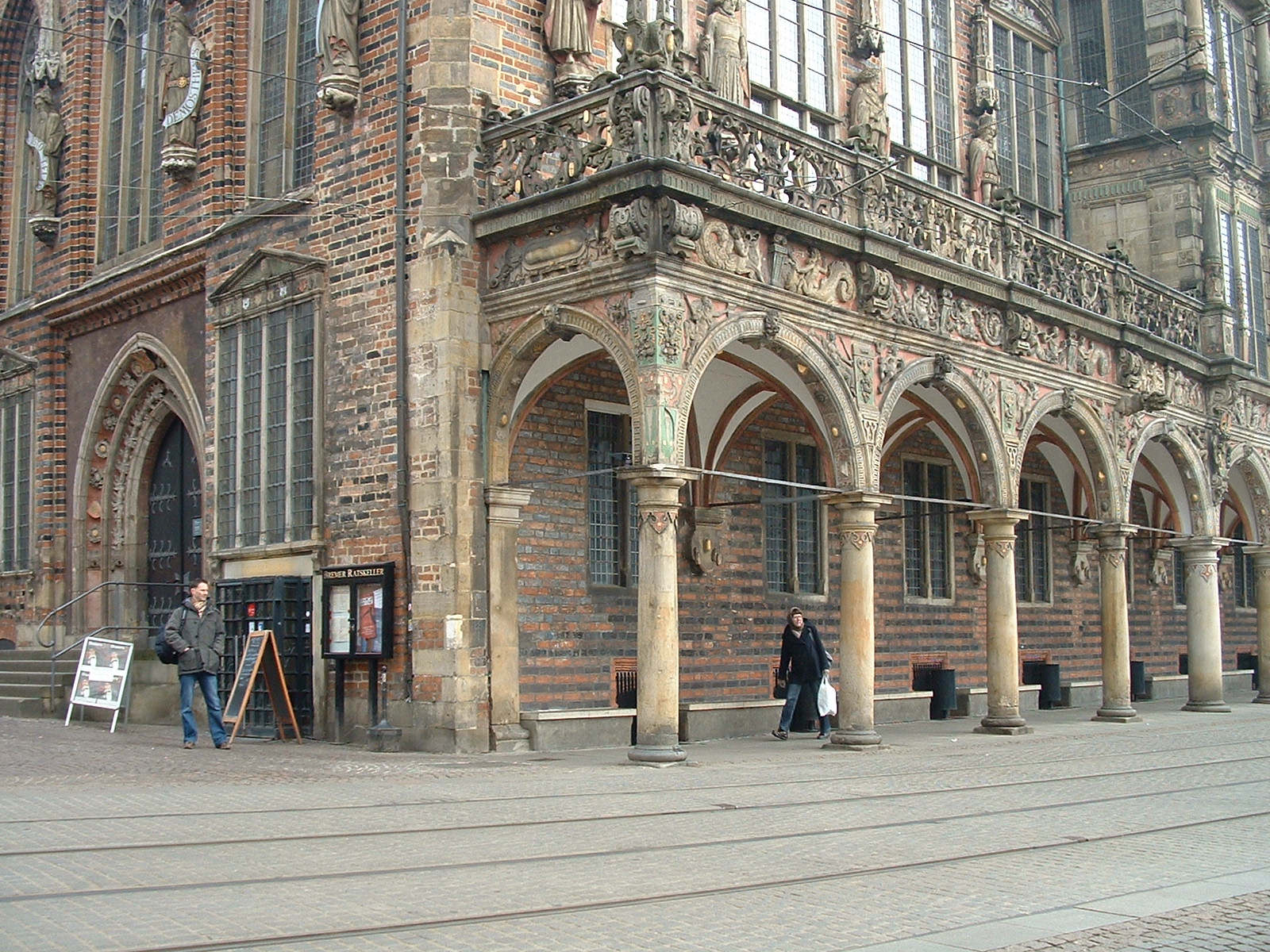 Eingang Rathaus - Ratskeller Bremen
