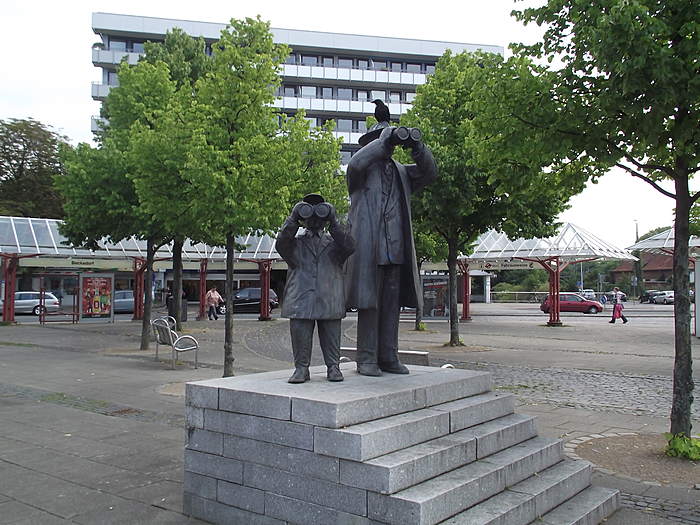 Familie Recker am Vegesacker Hafen