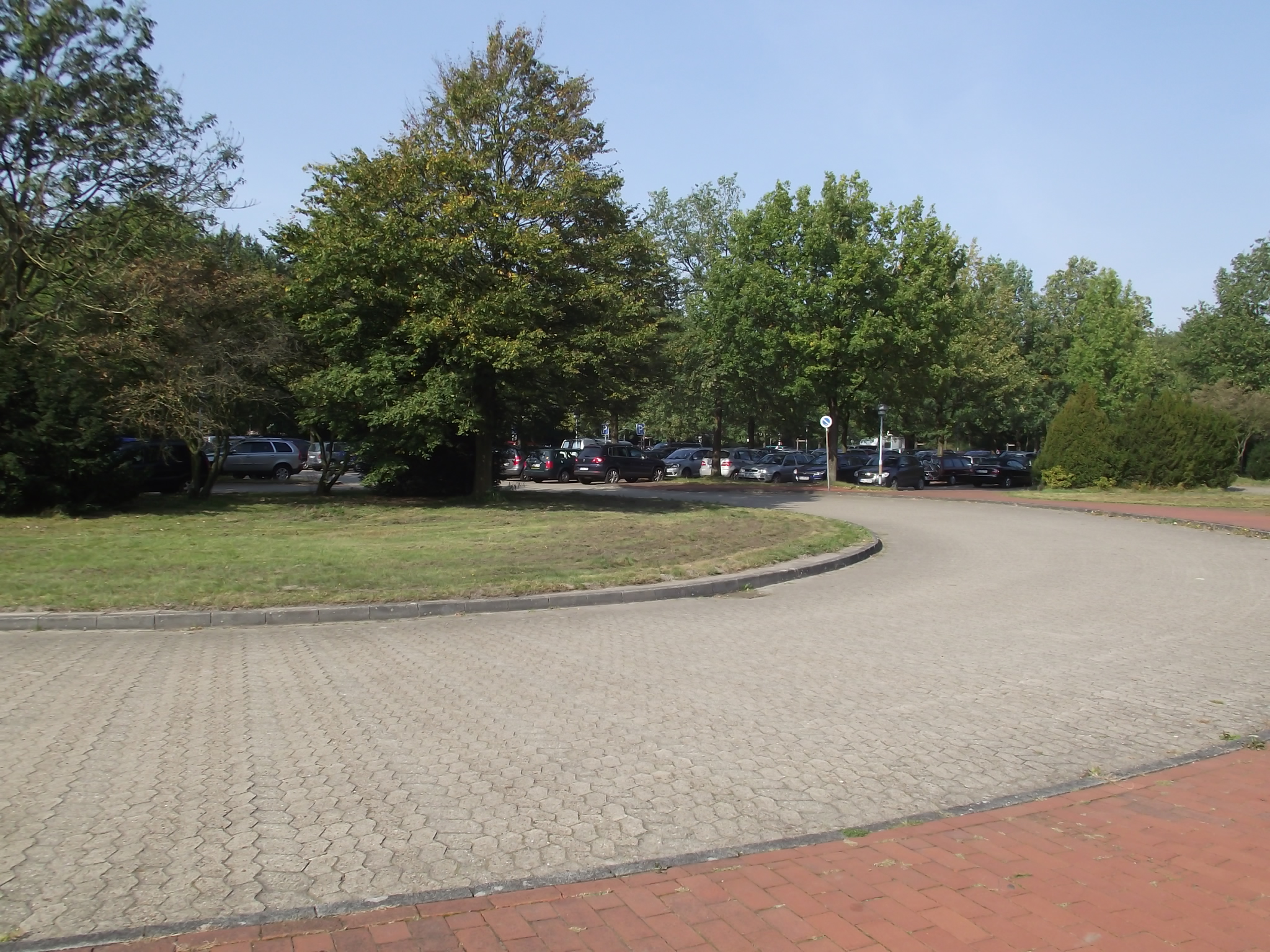 Museumsdorf Cloppenburg - Parkplatz mit vielen Bäumen
