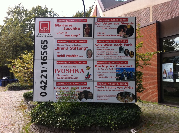 Programm Vorschau f&uuml;r die n&auml;chsten Gastspiele in Delmenhorst