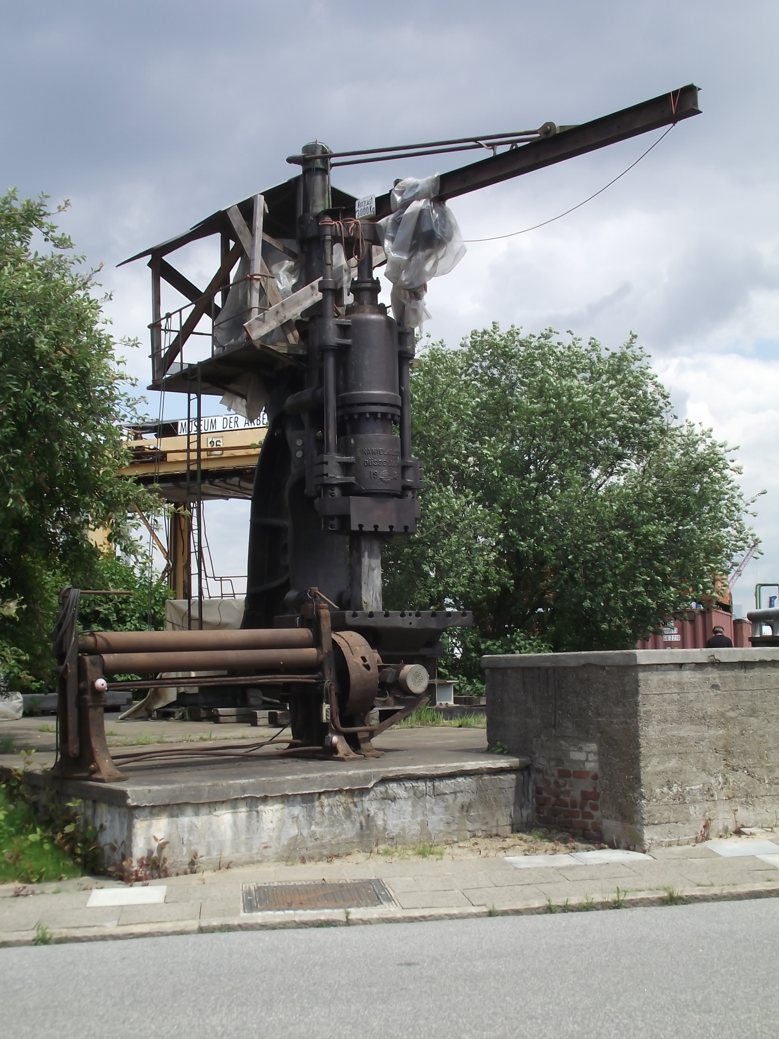 Hydraulische Presse Baujahr 1918 von Haniel und Lueg, Düsseldorf