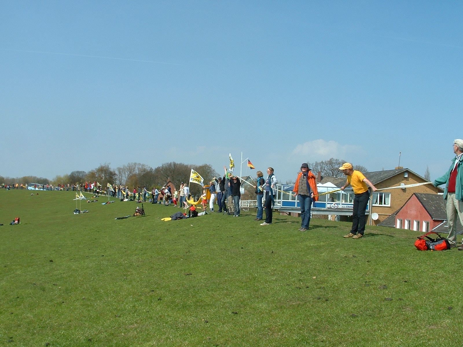 Auf dem Deich in Bielenberg zwischen Glückstadt und Elmshorn