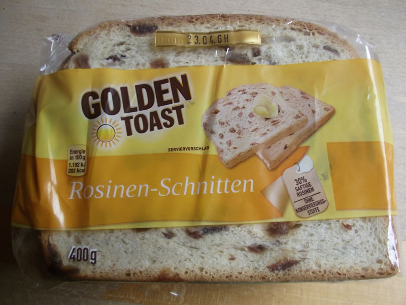 GOLDEN TOAST - 400 g Rosinenschnitten