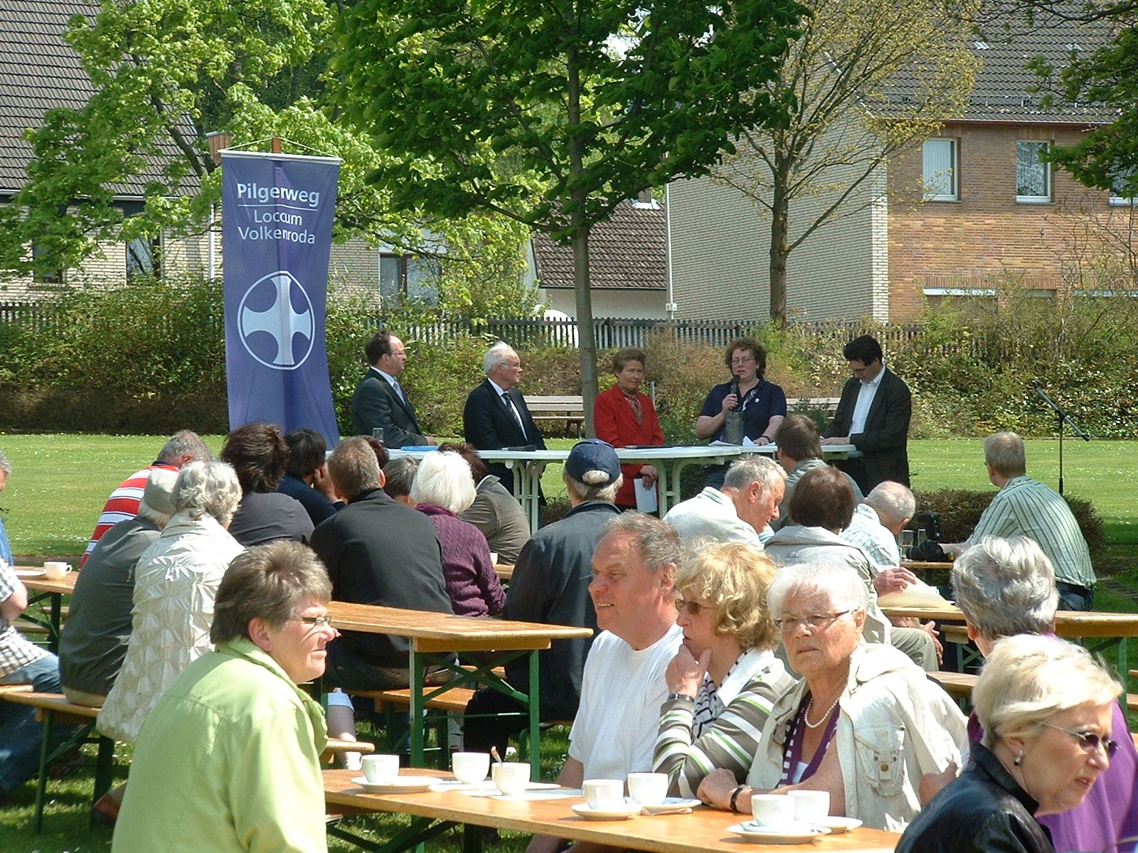 Pilgertag im Kurpark von Silberborn