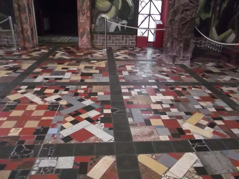 Fußboden im Kunsttempel