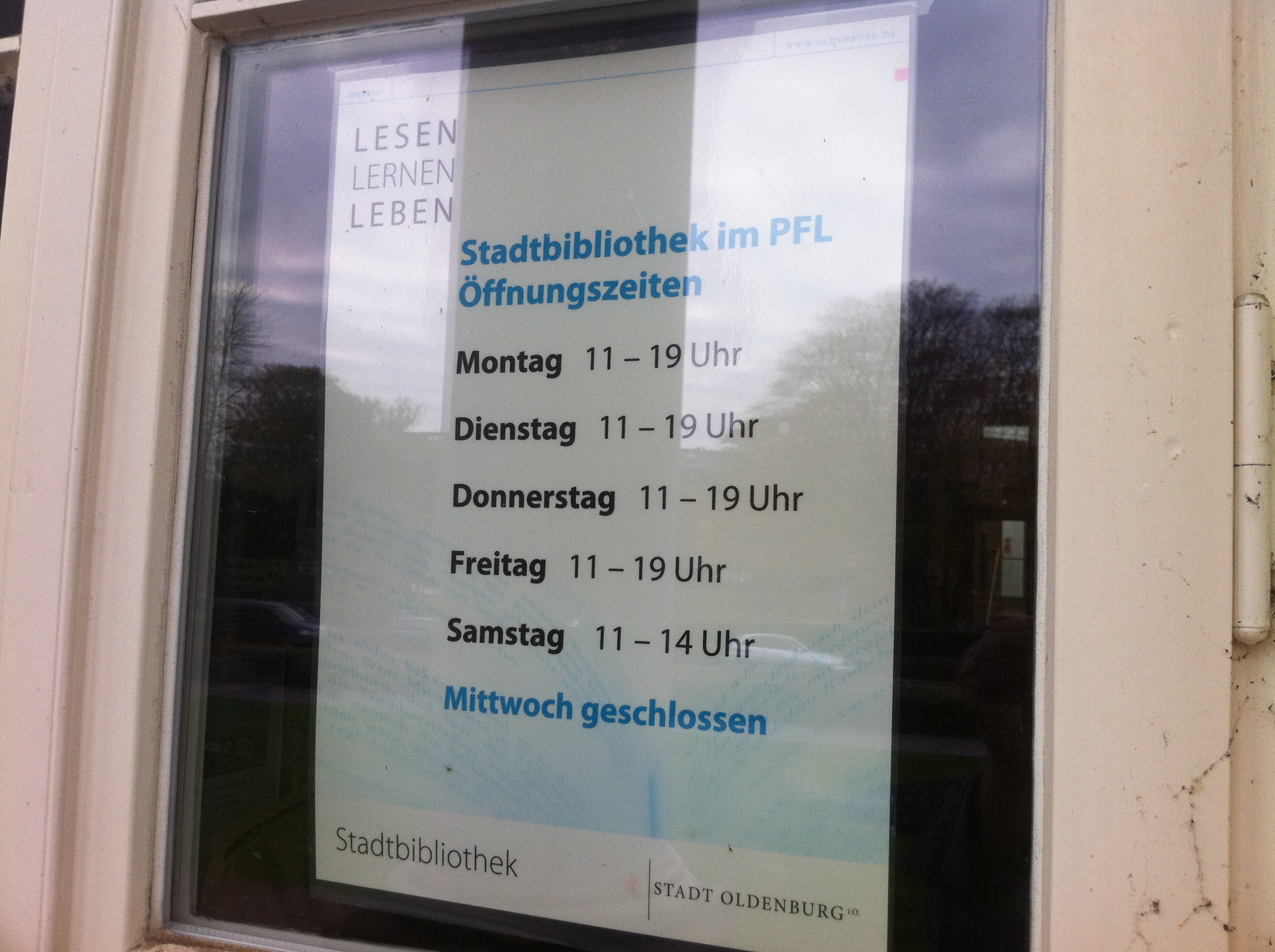 Stadt Oldenburg Kulturzentrum PFL - heute ist hier die Stadtbibliothek drin