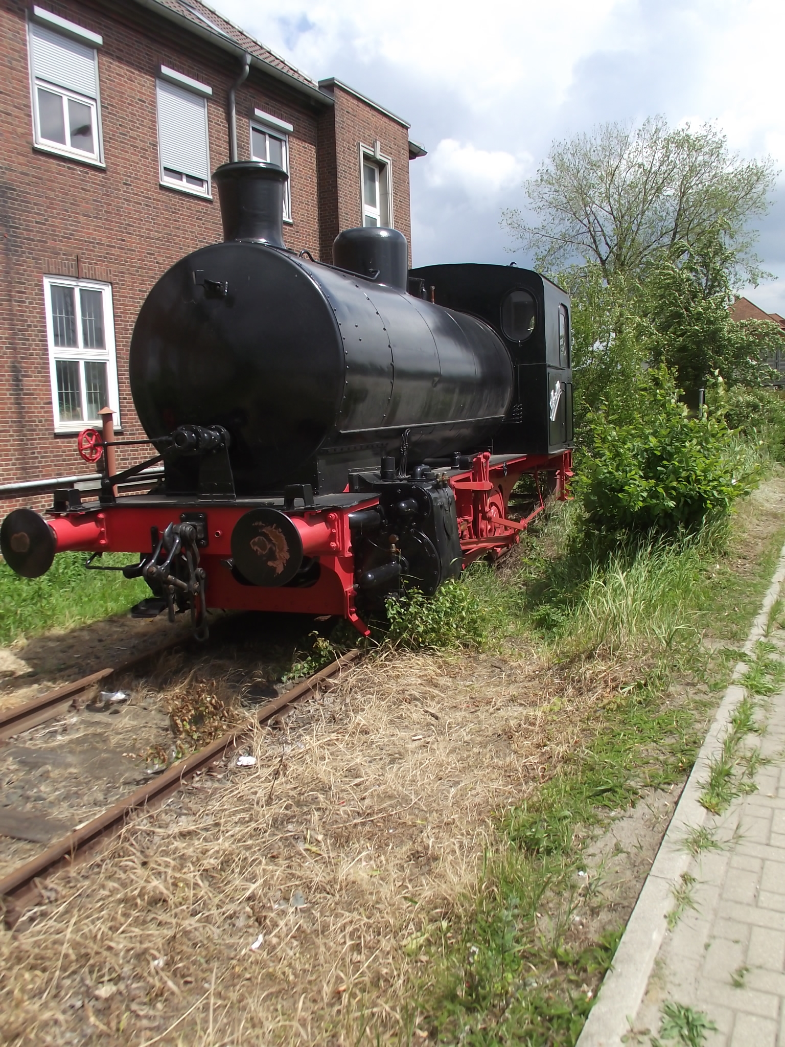 Die Sanella, eine alte Lokomotive der Hamburger Hafenbahn