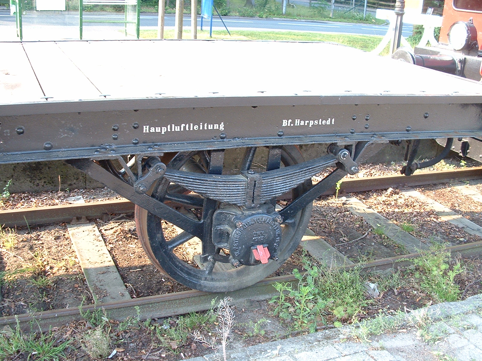 Speichenräder am Waggon