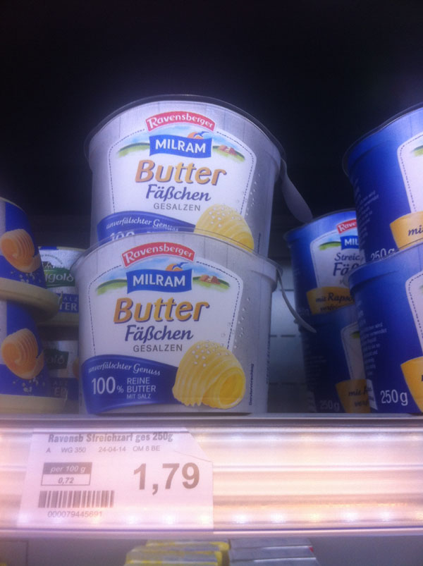 Ravensberger - MILRAM Butterfäßchen - 100% Butter?!