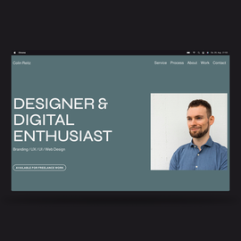 Colin Reitz / Brand, UX/UI, Web Design in Hamburg