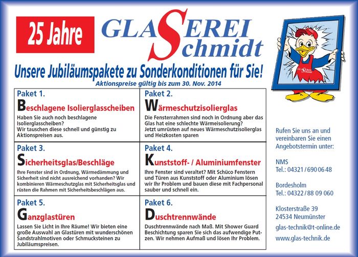 Nutzerbilder Glastechnik Schmidt Fensterfachbetrieb Glaserei