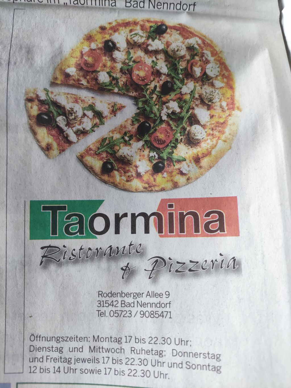 Nutzerfoto 1 Taormina Pizzeria & Restaurant Pizza-Bringdienst