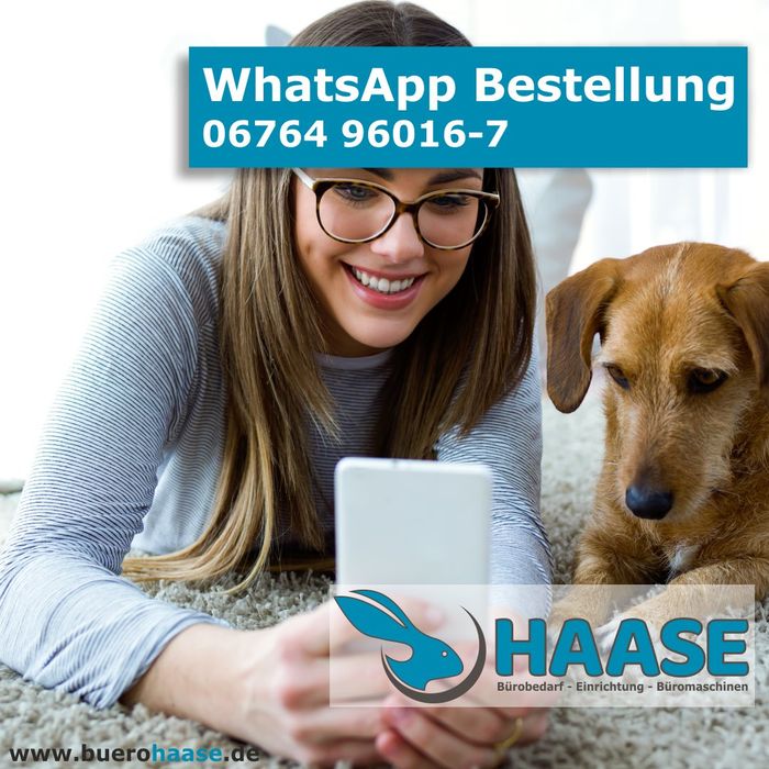 Bei Büro Haase in Rheinböllen (Hunsrück), einfach und bequem per WhatsApp bestellen.