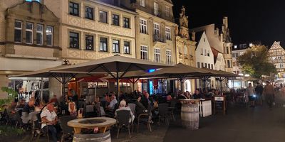 Platzhirsch in Bad Kissingen