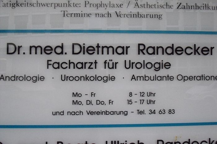 Randecker Dietmar Dr. Facharzt für Urologie