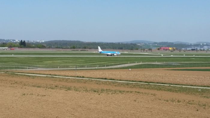 Blick auf den Flughafen Stuttgart 