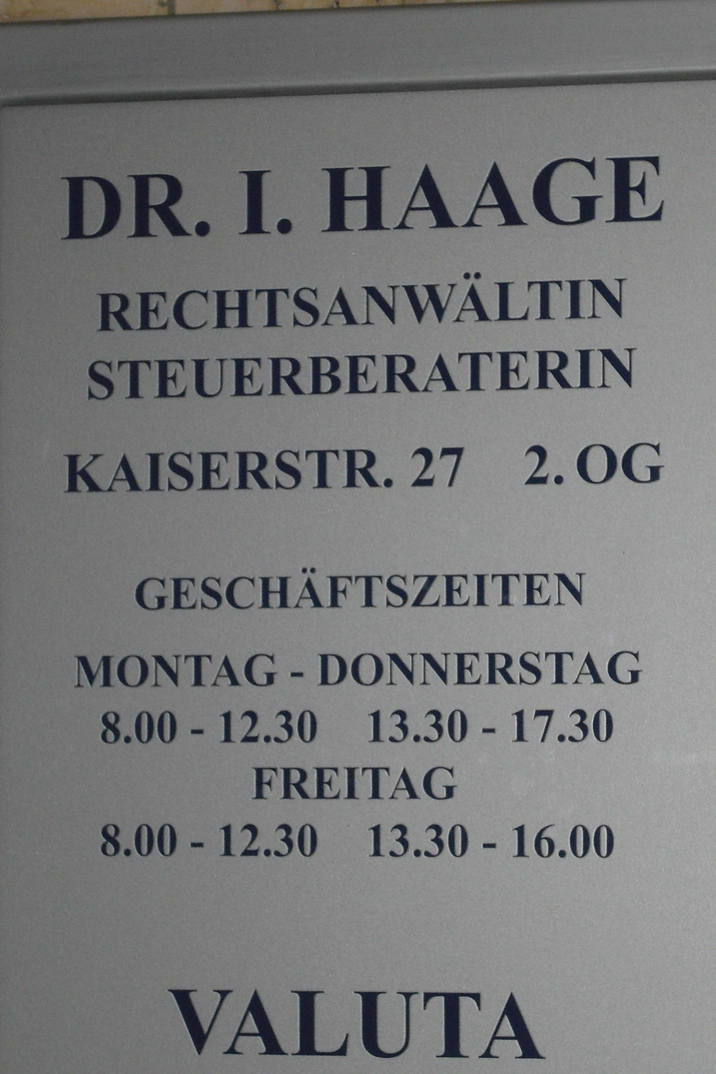 Bild 1 Haage in Reutlingen