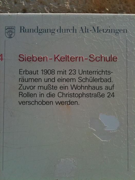 Bild 5 Sieben-Keltern-Schule in Metzingen