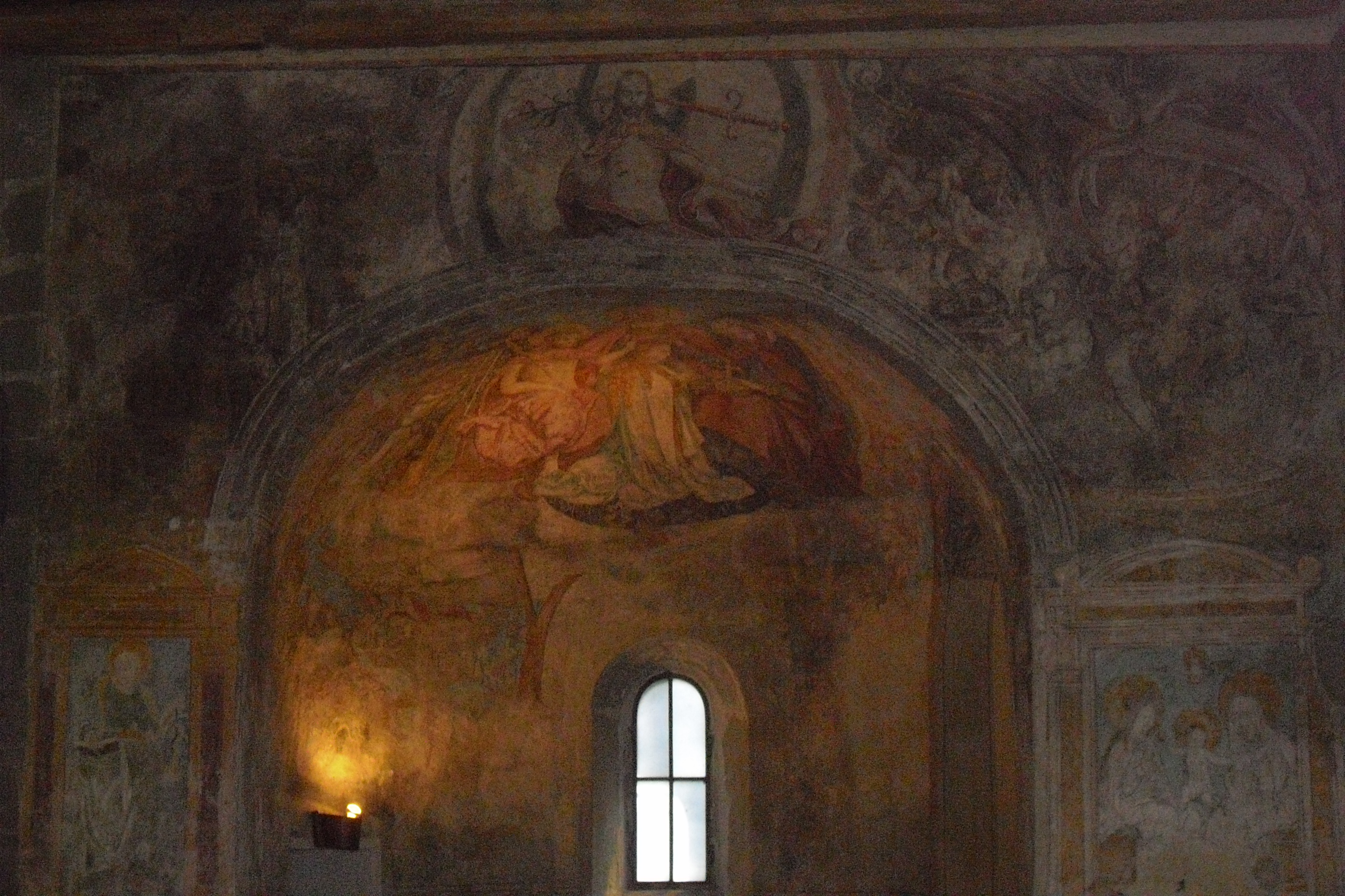 einzig erhaltene Fresken