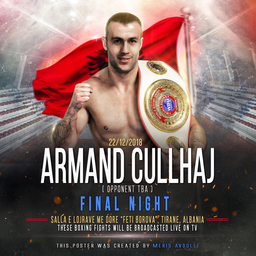 WBU Europameister im Supermittelgewicht Armand "der Löwe" Çullhaj Fight-Night 22.12.2018