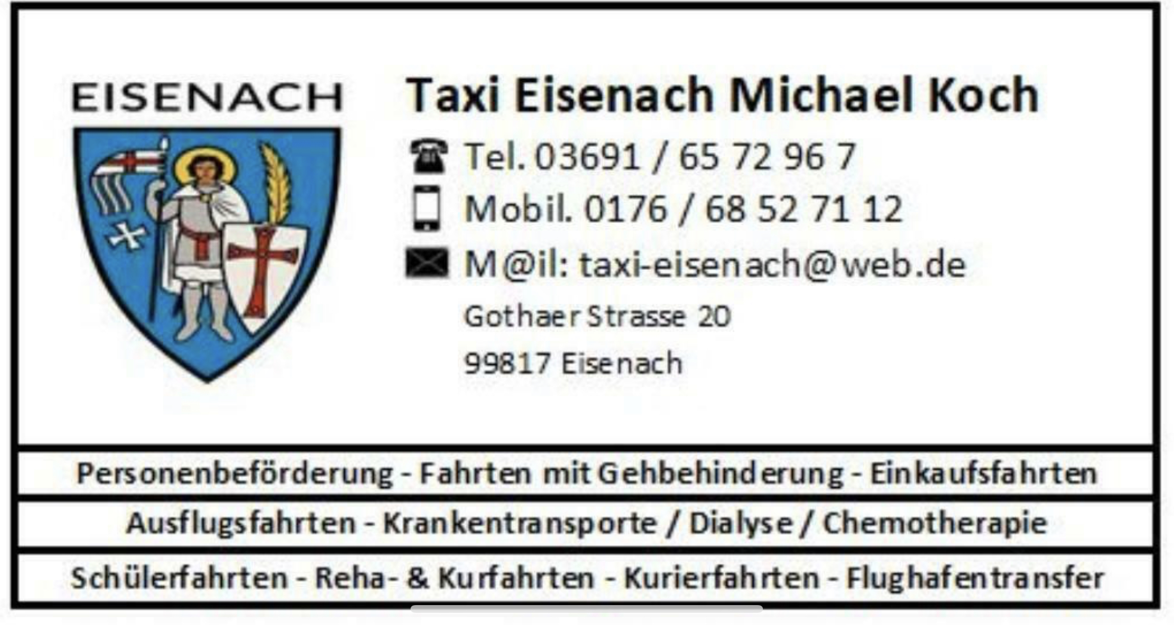 Bild 5 Taxi- & Mietwagenbetrieb Michael Koch in Eisenach