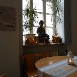 Schöne Dekoration im Cafe