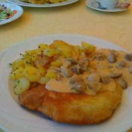 Das Champignonschnitzel