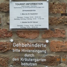 Info für Behinderte an der Tourist  - Info
