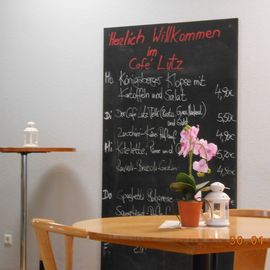 Preistafel im Cafe Lutz