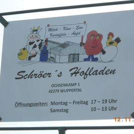 Infotafel zum Hofladen