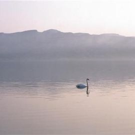 Ein ruhiger irischer See am Morgen