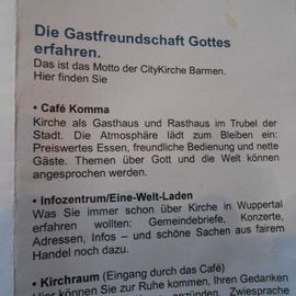Café Komma in der Gemarker Kirche in Wuppertal
