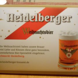 Das leckere Heidelberger Weihnachtsbier