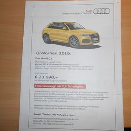 Hauspreis für den Audi Q3
23.990,- €