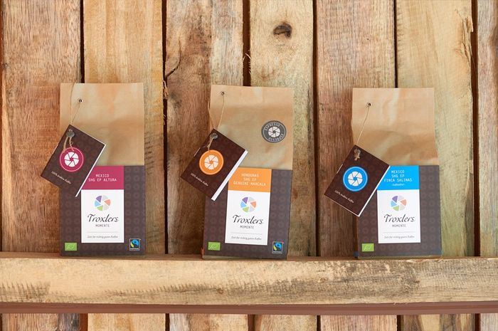 Guter frisch gerösteter Fairtrade -Kaffee vom Troxlerhaus