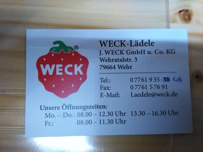 Nutzerbilder Weck J. GmbH u. Co. KG