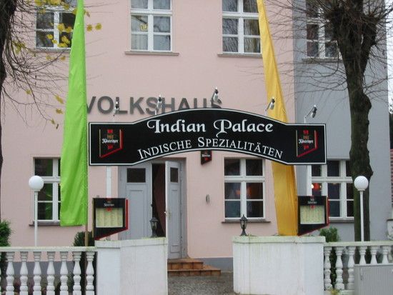 Außenansicht vom Restaurant Indian Palace