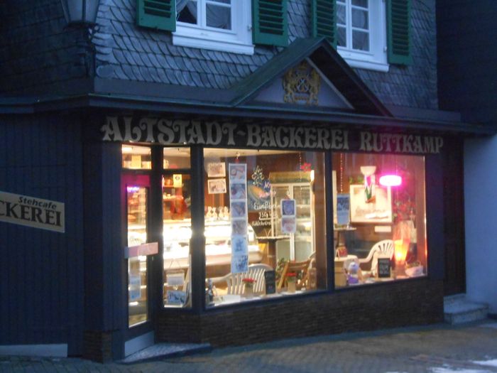 Die Bäckerei befindet sich seit über 60 Jahren in diesem alten Fachwerkhaus. 