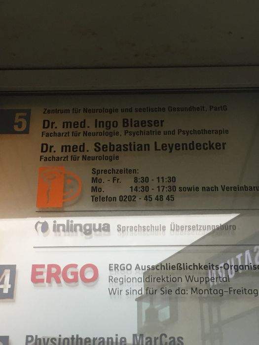 Blaeser Ingo Dr. Facharzt für Neurologie u. Psychatrie, Psychotherapie