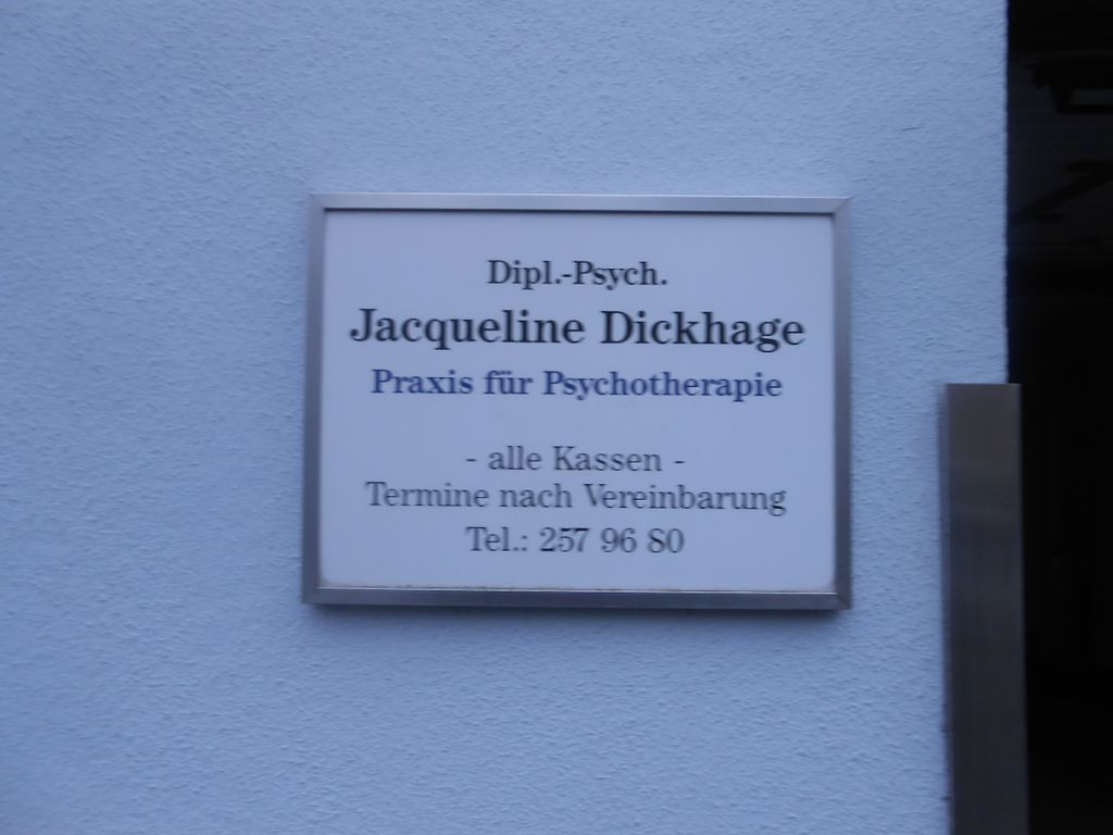 Nutzerfoto 1 Dickhage Jacqueline Dipl.-Psych. Praxis für Psychotherapie