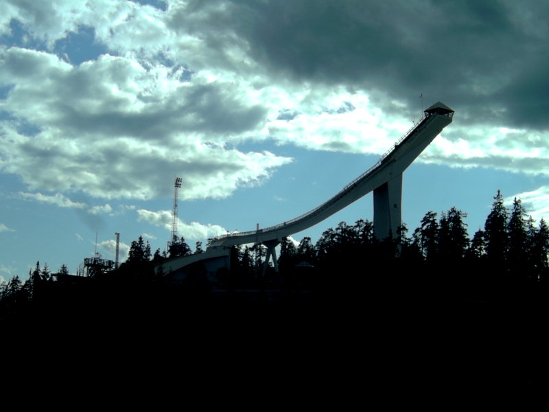 Die Sprungschanze am Holmenkollen