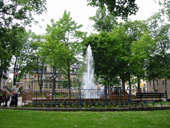 Der Marktbrunnen in Oberwiesenthal