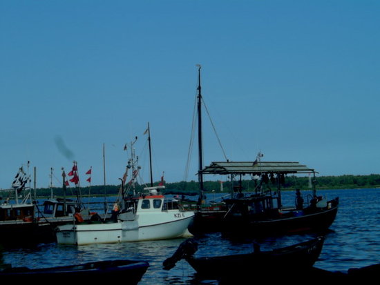 Der Bodden am Abend auf Rügen