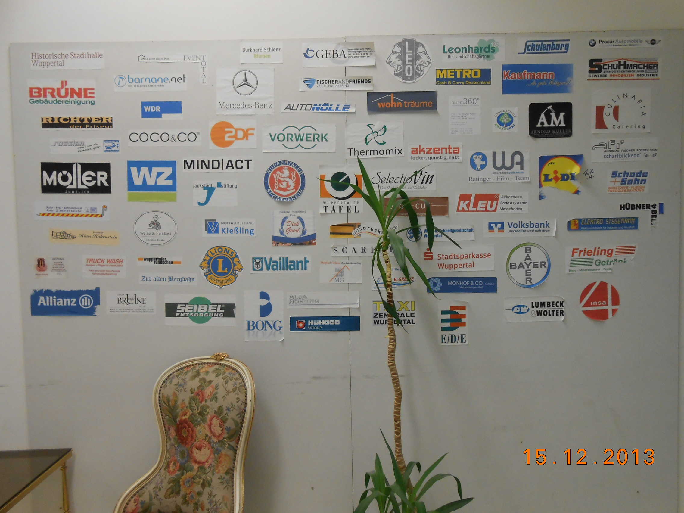 Einige der vielen Sponsoren der WuppertalerTafel