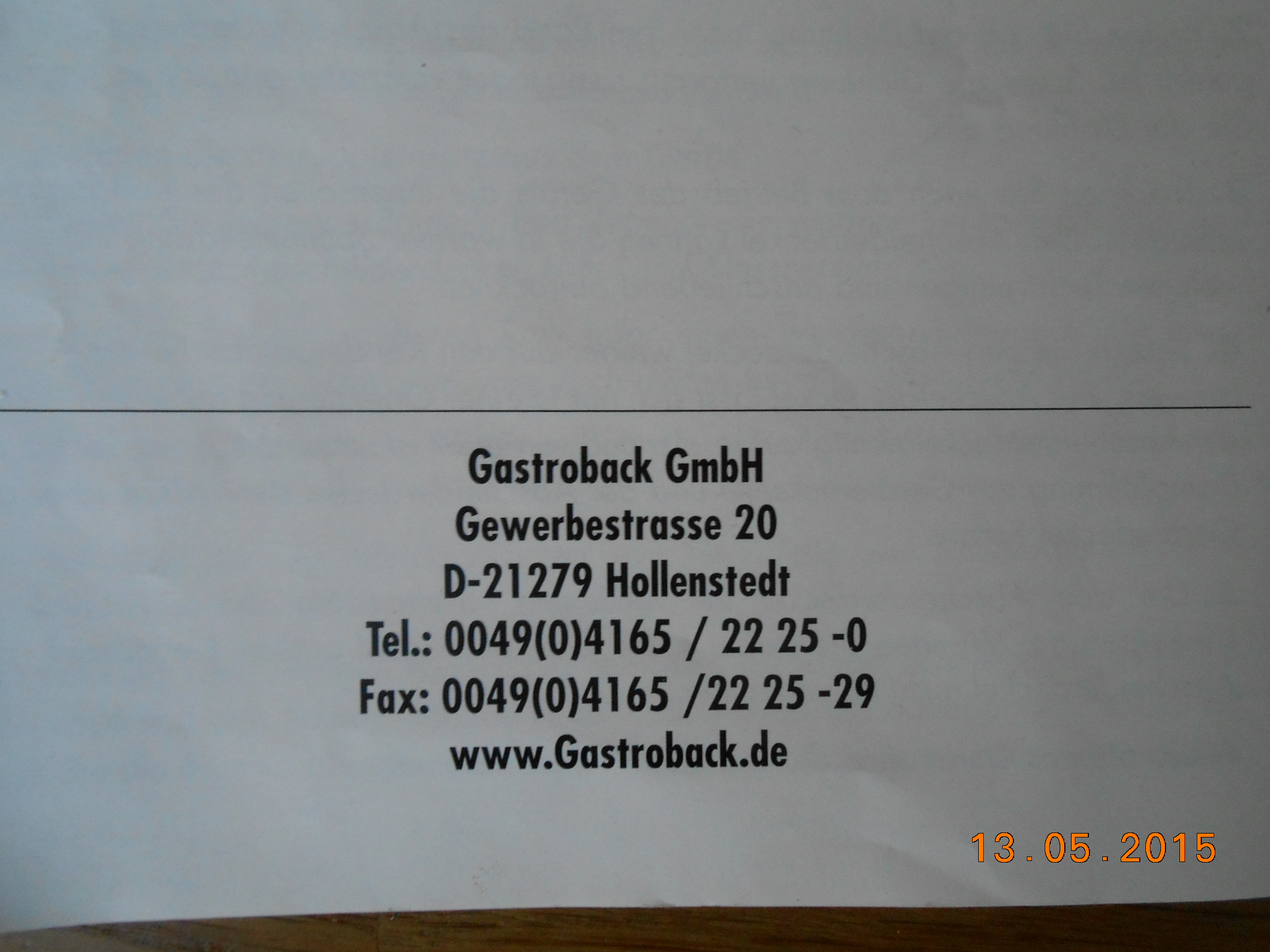 Bild 3 GASTROBACK GmbH in Hollenstedt