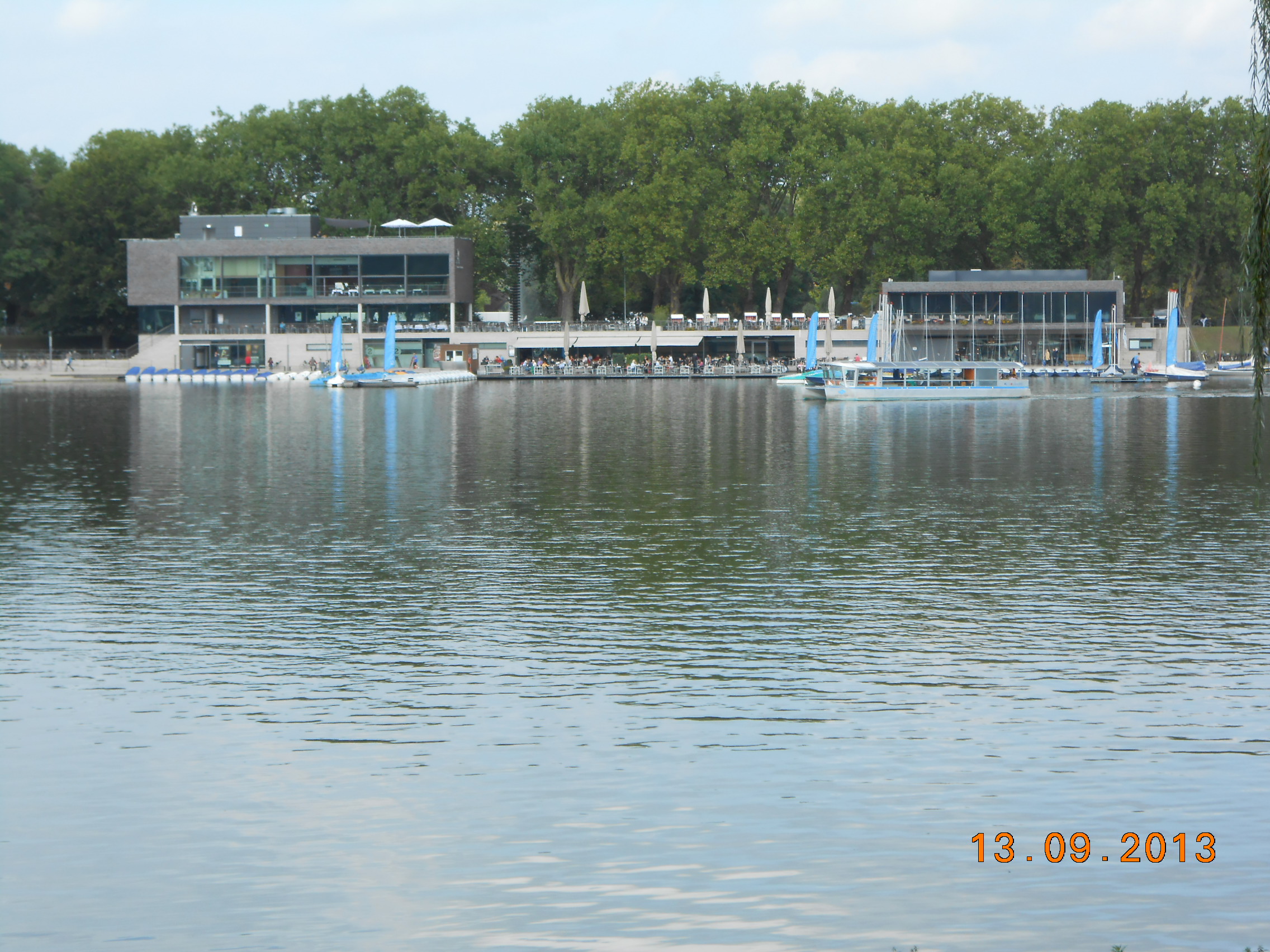 Blick vom Jugendgästehaus zum Aaasee