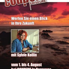 Am 1. August bei COUPERS Friseure in der Südstadt: Deutschlands Kartenlegerin No.1 Sylvie Kollin lässt Sie Ihnen Ihre Zukunft blicken.