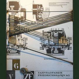 Zahnradfabrik Friedrichshafen, technische Zeichnung als Kunstwerk